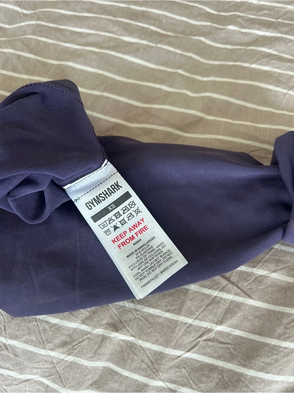 Gymshark navy purple